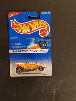 1996 Hot Wheels First Editions #8/12 Sizzlers White w/Red HW Logo