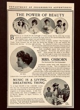 1904 The Delineator Papers Advertisement Woman Power of Beauty Antique Print AD