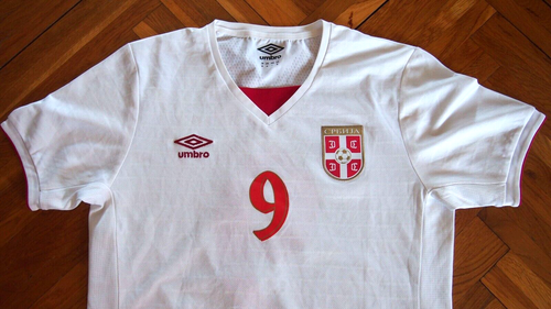 Maillot Extérieur Serbie Nike 2009-2010 - Blanc, Taille L - Vintage