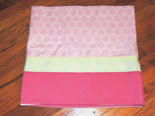 KIDSLINE PINK GREEN YELLOW VALANCE DAISY FLORAL TOP 13.5" X 60" LINED