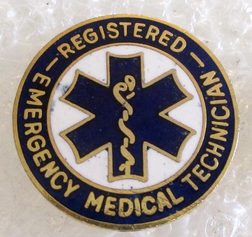 Registered Emergency Medical Technician EMT Lapel Pin