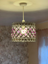 Modern Chandelier Ceiling Light Shades Acrylic Crystal Droplet Pendant Lampshade