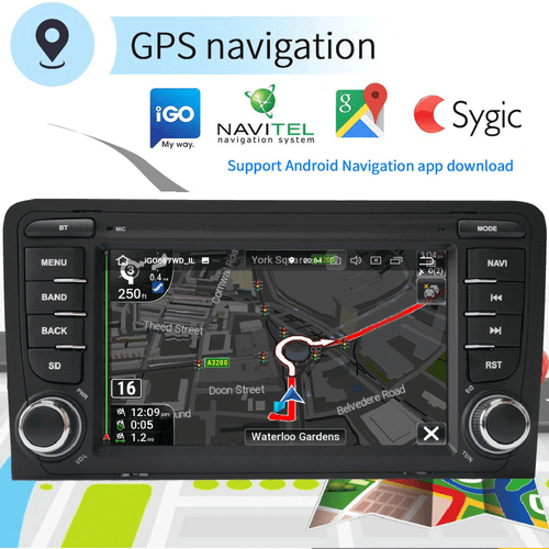 Autoradio CarPlay für AUDI A3 S3 RS3 8P Navigator GPS Radio DAB mit RDS BT 4+64G - Bild 7 von 16