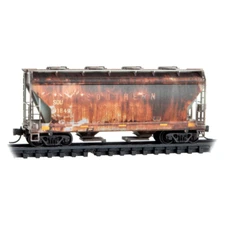 Southern Railroad 2-Bay Covered Hopper Weatherned Micro-Trains #09246530 N Scale