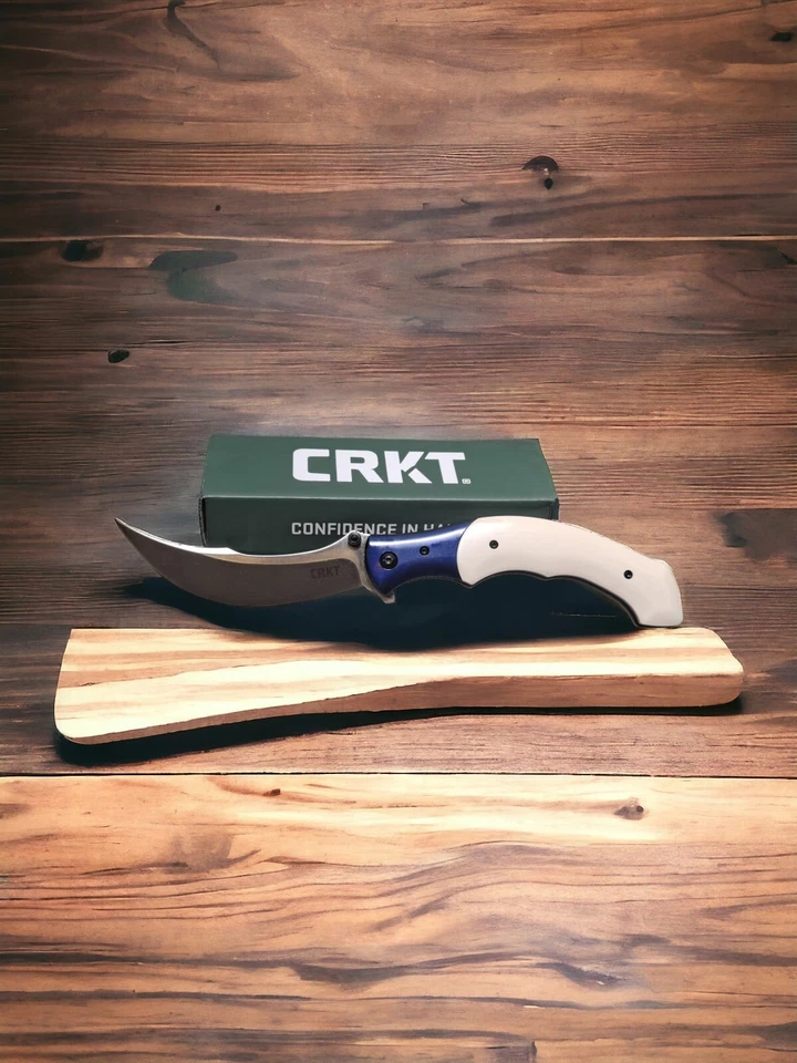 Cuchillo de machete táctico plegable CRKT para exteriores blanco Foto 4 de 4