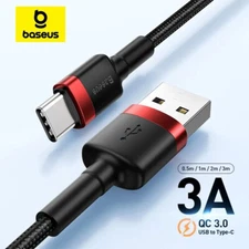Baseus USB Type C Fast Charging USB C Charger Data Cable Wire Cord For Samsung
