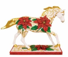 TRAIL OF PAINTED PONIES FIGURINE - HOLIDAY 2007 - POINSETTIA PONY