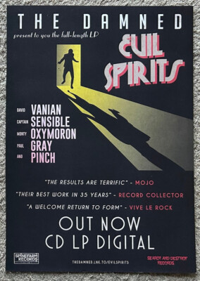 THE DAMNED - EVIL SPIRITS 2018 Full page UK magazine ad