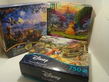 Set of 3 Disney Puzzles - Pinocchio, Snow White, Beauty The Beast