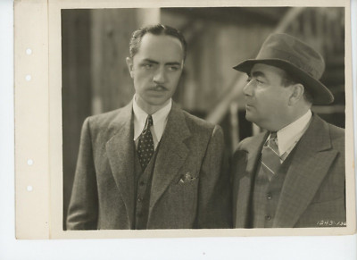 Vintage 8x10 Linen Bk Key Book Still William Powell The Benson Murder Case 1930