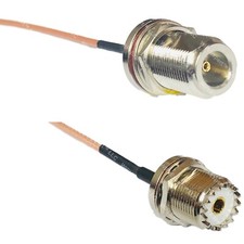 RG316 N FEMALE BULKHEAD to UHF Female BULKHEAD RF Cable Rapid-SHIP LOT