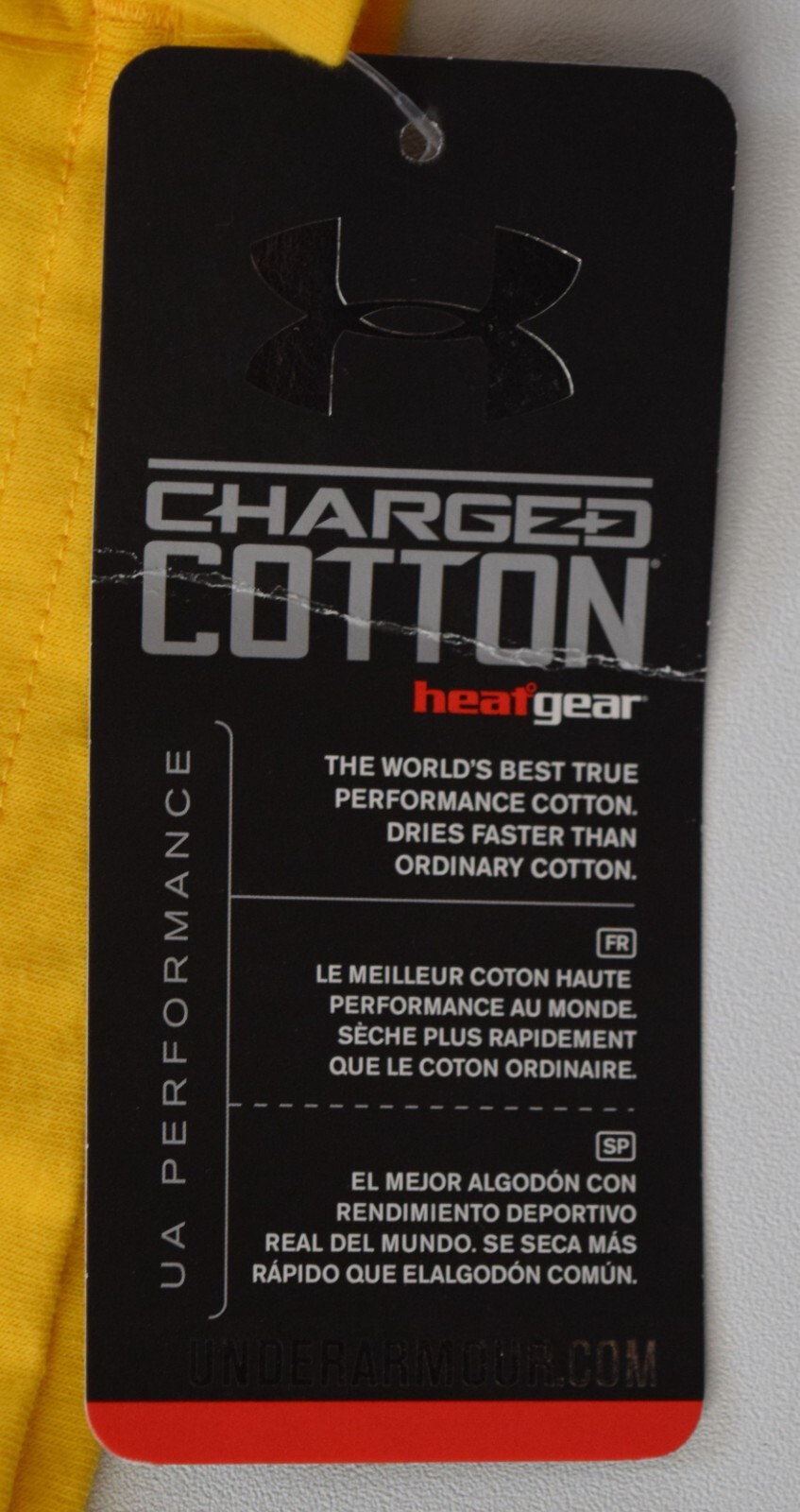 UNDER ARMOUR HeatGear Yellow PROTECT THIS HOUSE T Shirt 1233100 Mens XL