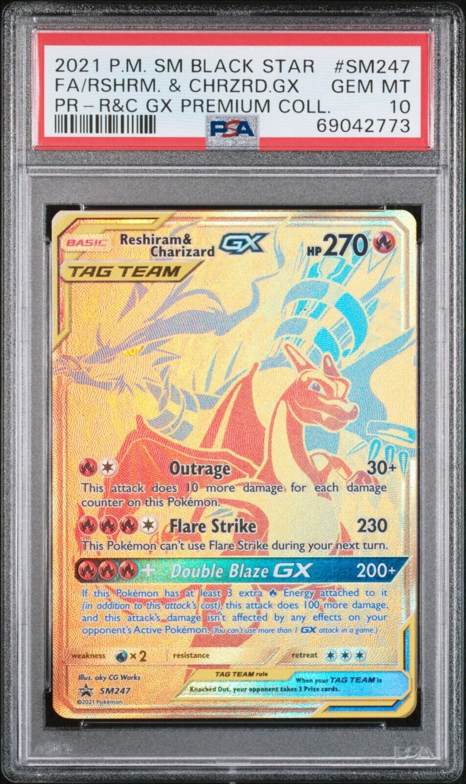 Reshiram & Charizard GX Premium Collection Revealed, Gold Reshiram