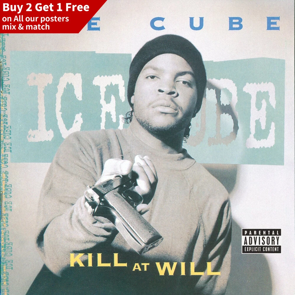 Ice Cube Kill at Will Album Poster Music Art Silk Print 20x20" 24x24"