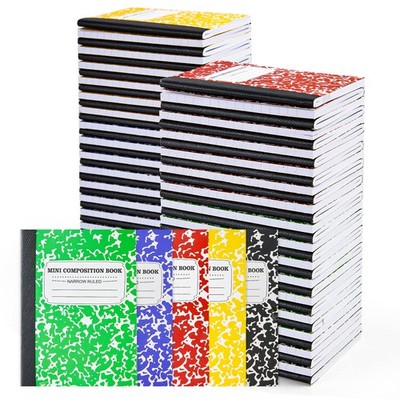 FeelA 70 Pack Mini Composition Notebooks 4.5x3.25'' Small Journals Lined Pages