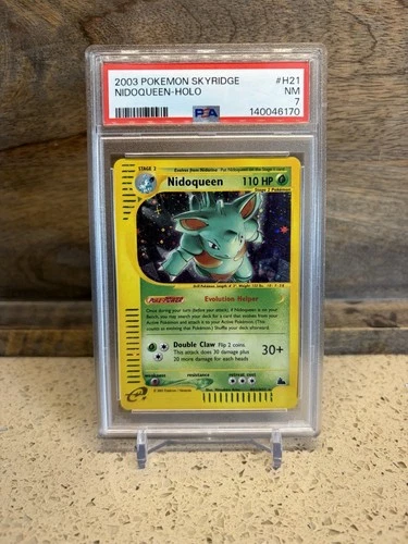 Nidoqueen H21/H32 Skyridge Holo Foil Ultra Rare Pokemon TCG Nintendo PSA 7