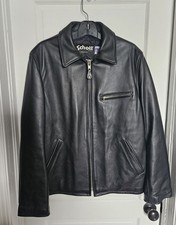 Schott NYC Casual Weekend Pebbled Cowhide Leather Jacket STYLE : 135 Size 42