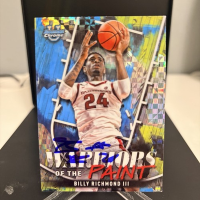 #ad 2024 25 Bowman Chrome U Billy Richmond III X Fractor Parallel #WP 23 IP Auto $14.99