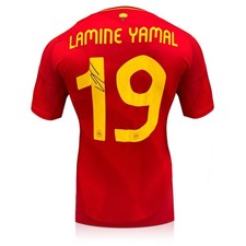 Lamine Yamal Signed Spain Home Football Jersey 2024