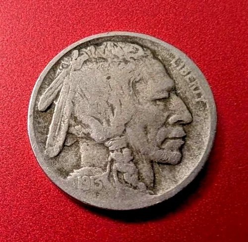 1913 P BUFFALO NICKLE / GROUND IN RECESS - GOOD CONDITION.