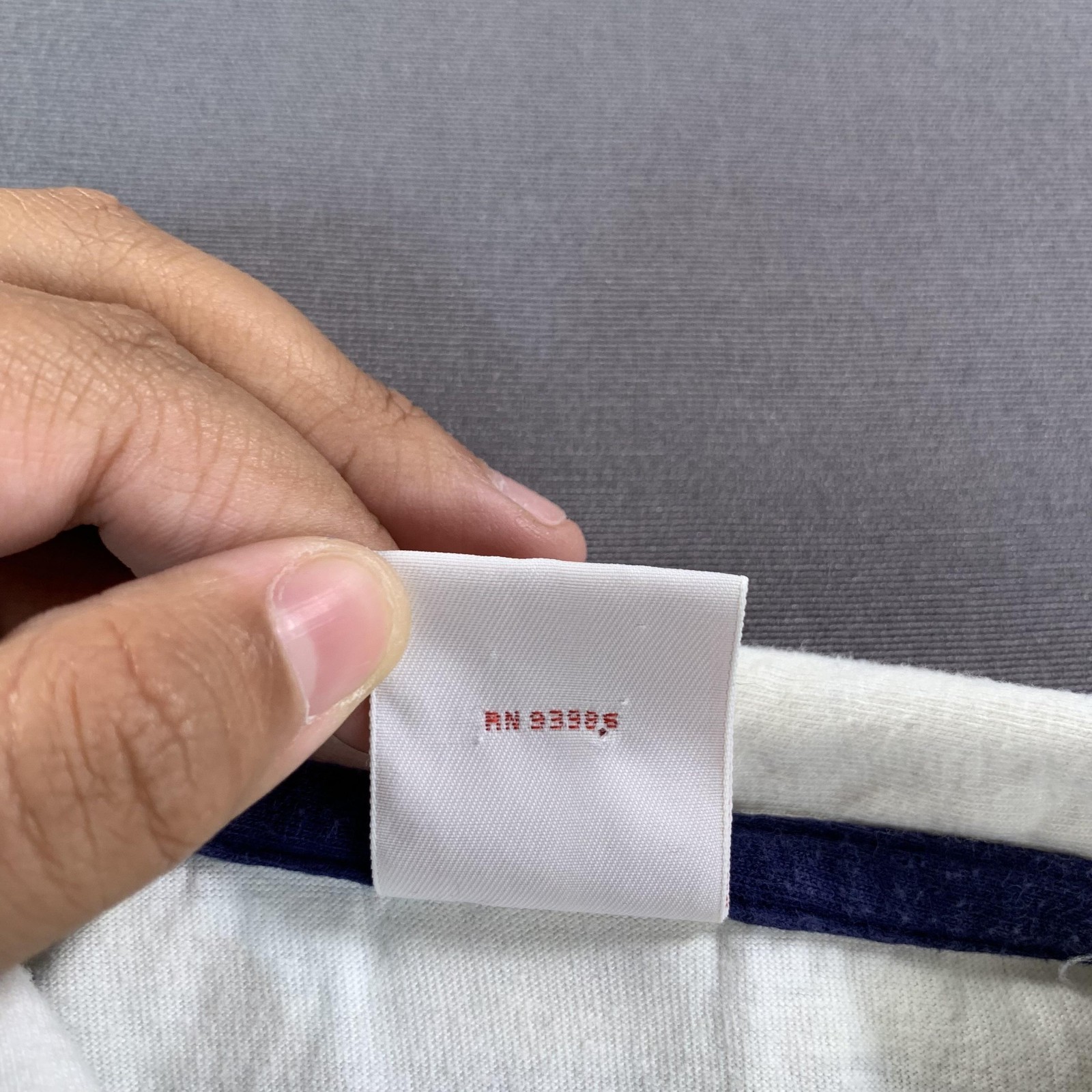 Brooks Brothers 346 Polo Shirt Mens Medium White Navy Yellow Stripe Cotton Logo thumbnail 6