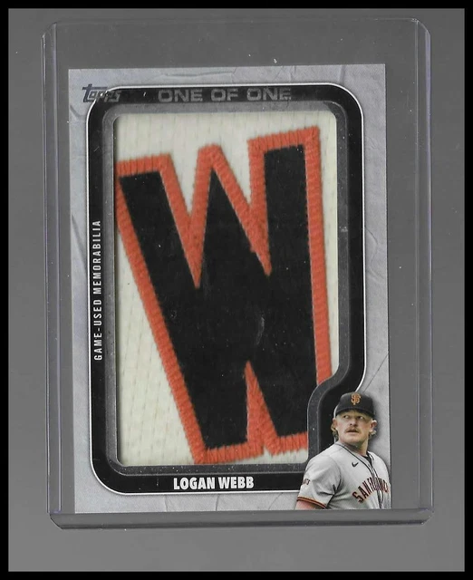 2025 Topps Update #OTN-LW Logan Webb Own The Name Relics #/1 Jersey Patch