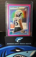 2025 Panini Donruss Mike Green #397 Optic Rated Rookie Preview Pink RC Ravens