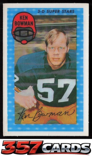 Ken Bowman #34 1971 Kellogg's card