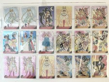 Lot VTG 90s Sailor Moon Prism Holographic Plastic Trading Cards Stickers 194 pcs