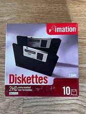 imation 2hd ibm diskettes Unopened Boxes 10 Per Box 80 Total
