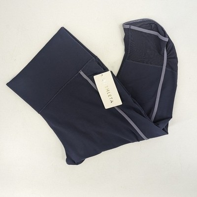 NWT ATHLETA Leggings Womens 3X Blue Salutation Stash Pocket II Capri Active Pant