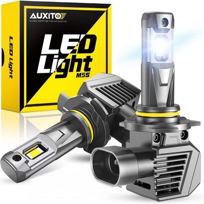 AUXITO Bright Super 9012 LED Headlight Kit Bulb High Low Beam White HIR2 M5S