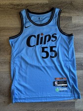 Derrick Jones Jr. Blue Nike Swingman City Edition LA Clippers Jersey Size Large