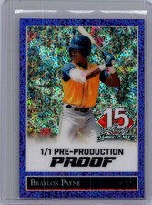 Braylon Payne 2025 Leaf National NSCC Baseball 1/1 Pre Production Proof