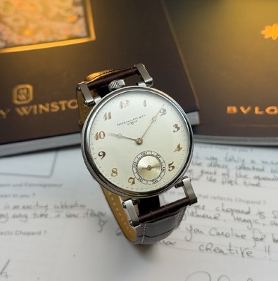 Antique Patek Philippe Geneve Swiss Men Watch White Dial Classic