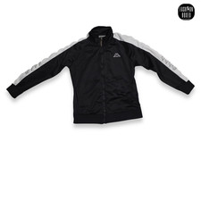 Kappa Giacca Tuta Donna L Nera Banda Logo Track Jacket Zip Sport