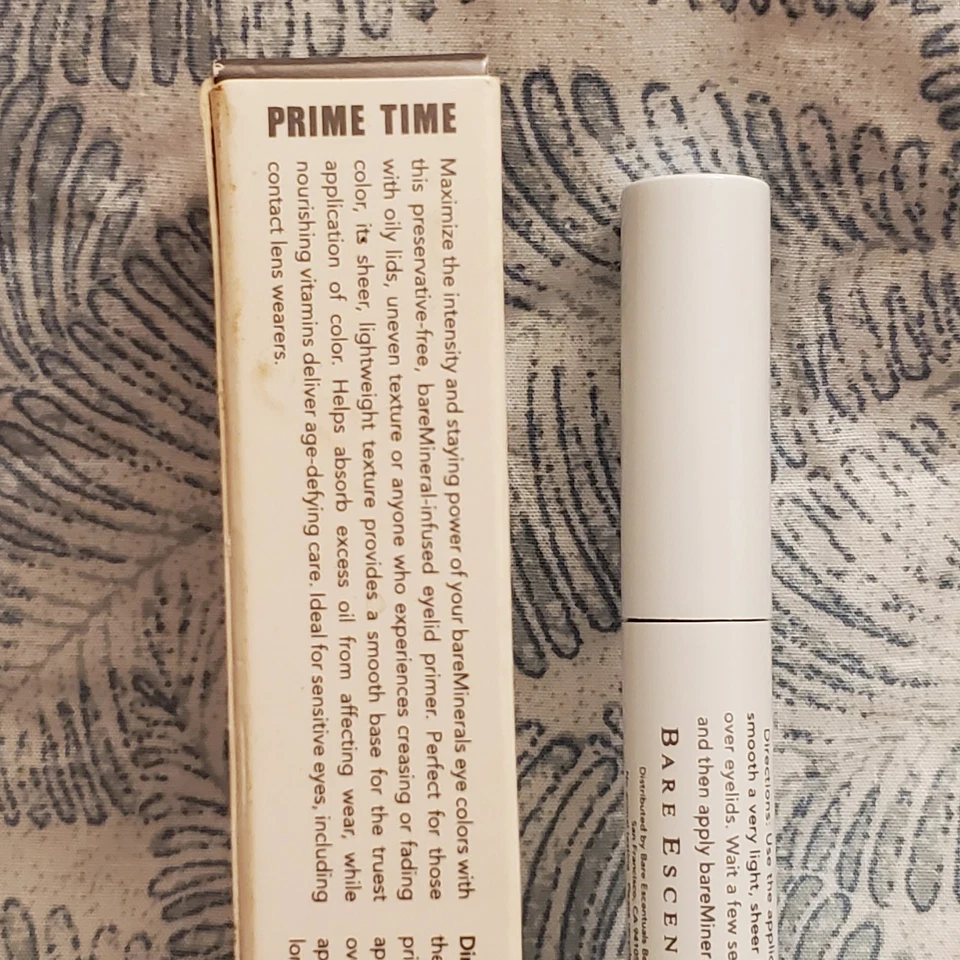 BareMinerals BareVitamins Prime Time Eyelid Primer 0.5 Fl Oz Discontinued RARE - Image 2 of 3