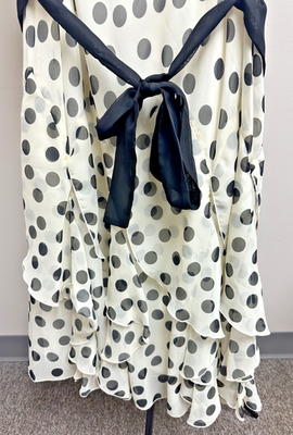 NWT Dressbarn Polka Dot Dress Plus Size 18W - Cream with black dots | eBay