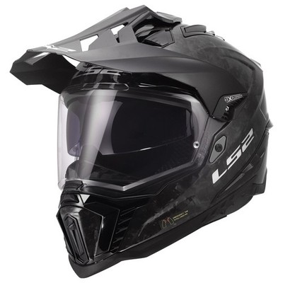 LS2 MX701 Explorer Carbon Forget Motorradhelm (Schwarz/Carbon) Gr: XL (61)