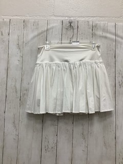 All In Motion Women’s White High Rise Pleated Athletic Tennis Skort Size M