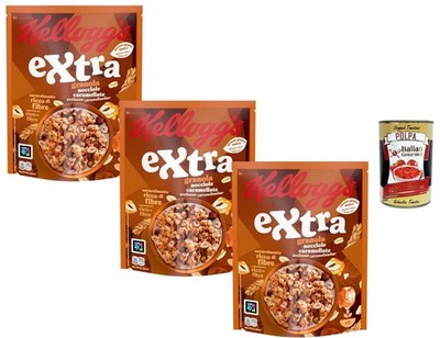 Extra Granola Nocciola Caramellata 3x375g knuspriges Müsli +Polpa