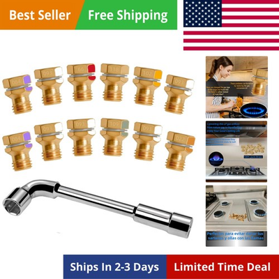 #ad Natural Gas to Propane Conversion Kit – LP Gas Conversion Kit with 12 Brass O... $26.09