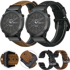 Leather Watch Band Strap For Garmin Fenix 8 E 7 7X 6 6X Pro 3 5 5X Plus 965 955