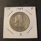 1949-S Franklin Silver Half Dollar In Fine Condition