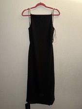 ASTR The Label Black Maxi Dress Rhinestone Glitter Straps Classy Evening Size M