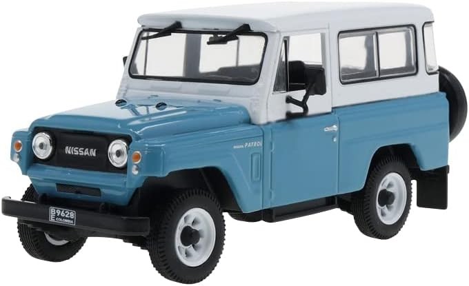 FIRST:43 1/43 Nissan PATROL 300 H-60 ​​1970 Light Blue/White
