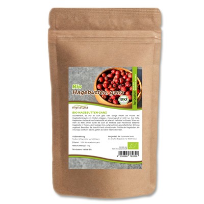 Mynatura Bio Hagebutten ganz getrocknet 2x 1000g Wildrosen Früchte