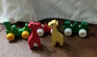 VTG Lot Of Rubber Animal Train Carts West Germany Lion Giraffe Elephant  — photo 9