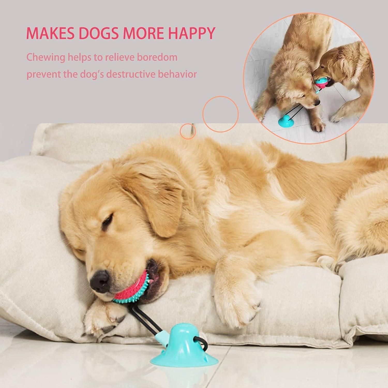 Dog Toys Dog Chew Toys for Aggressive chewers Puppy Dog Training Treats Teeth...
