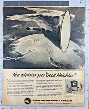 1951 RCA Ad – Radio Corporation of America - TV Goes Good Neighbor - Vintage